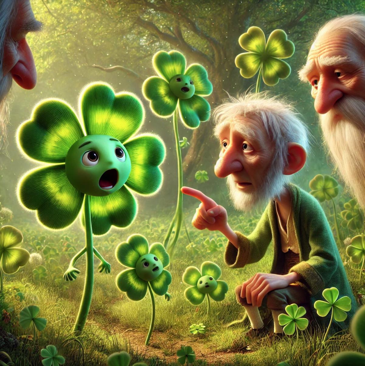 Le petit trèfle à quatre feuilles