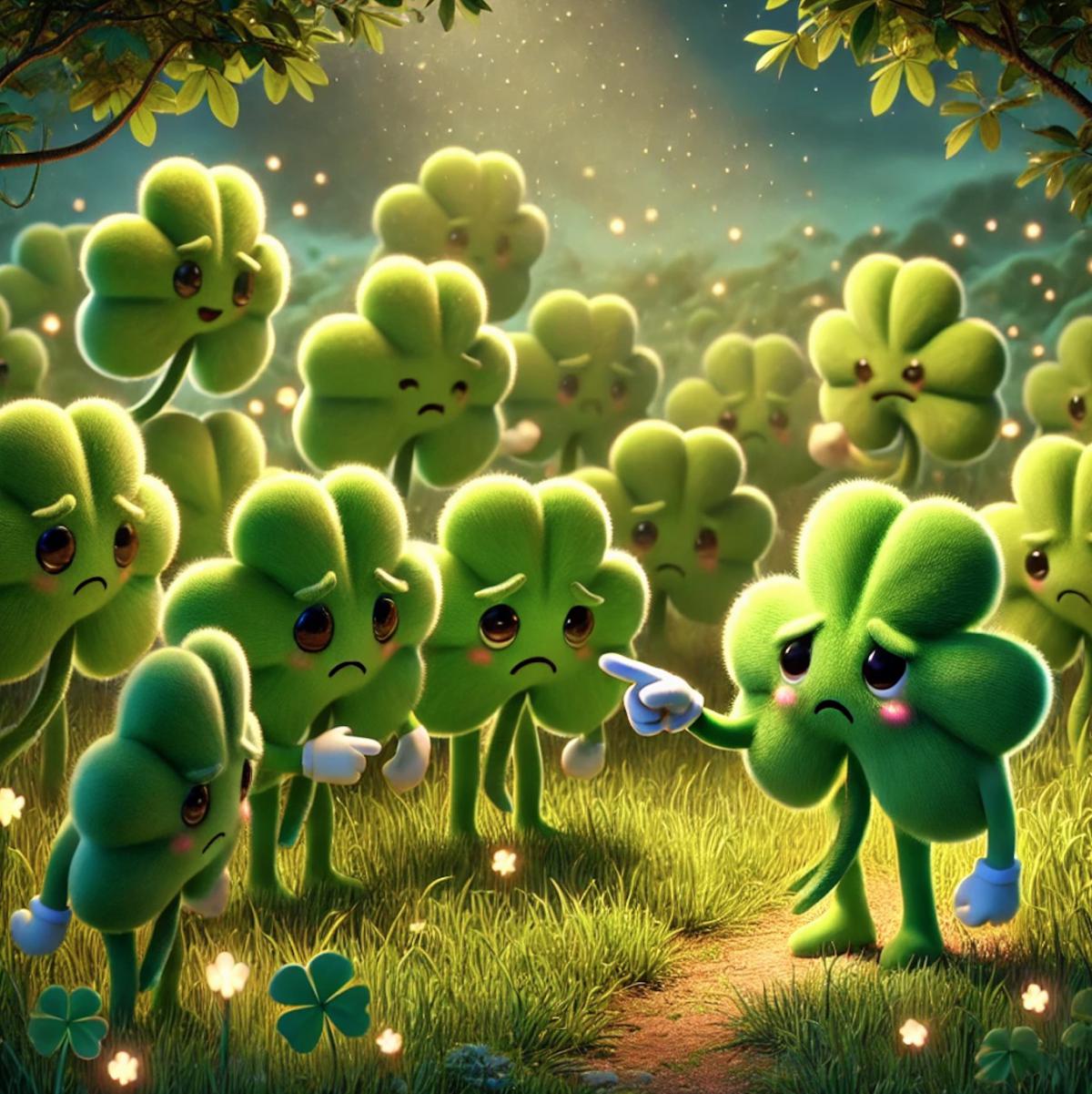 Le petit trèfle à quatre feuilles