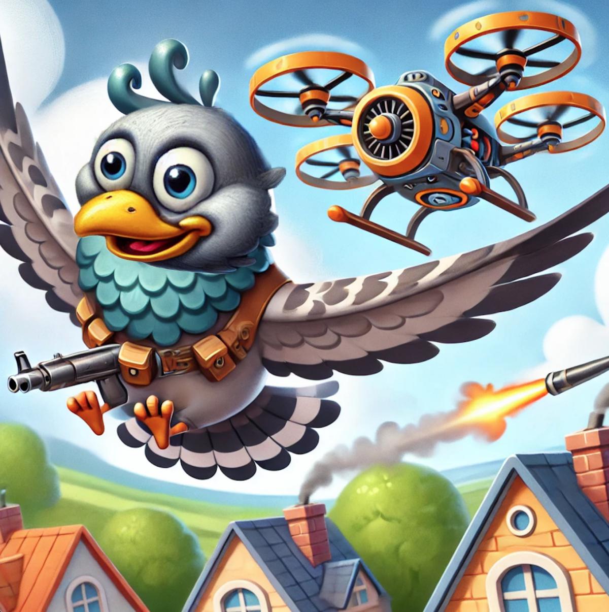 Le pigeon à hélice