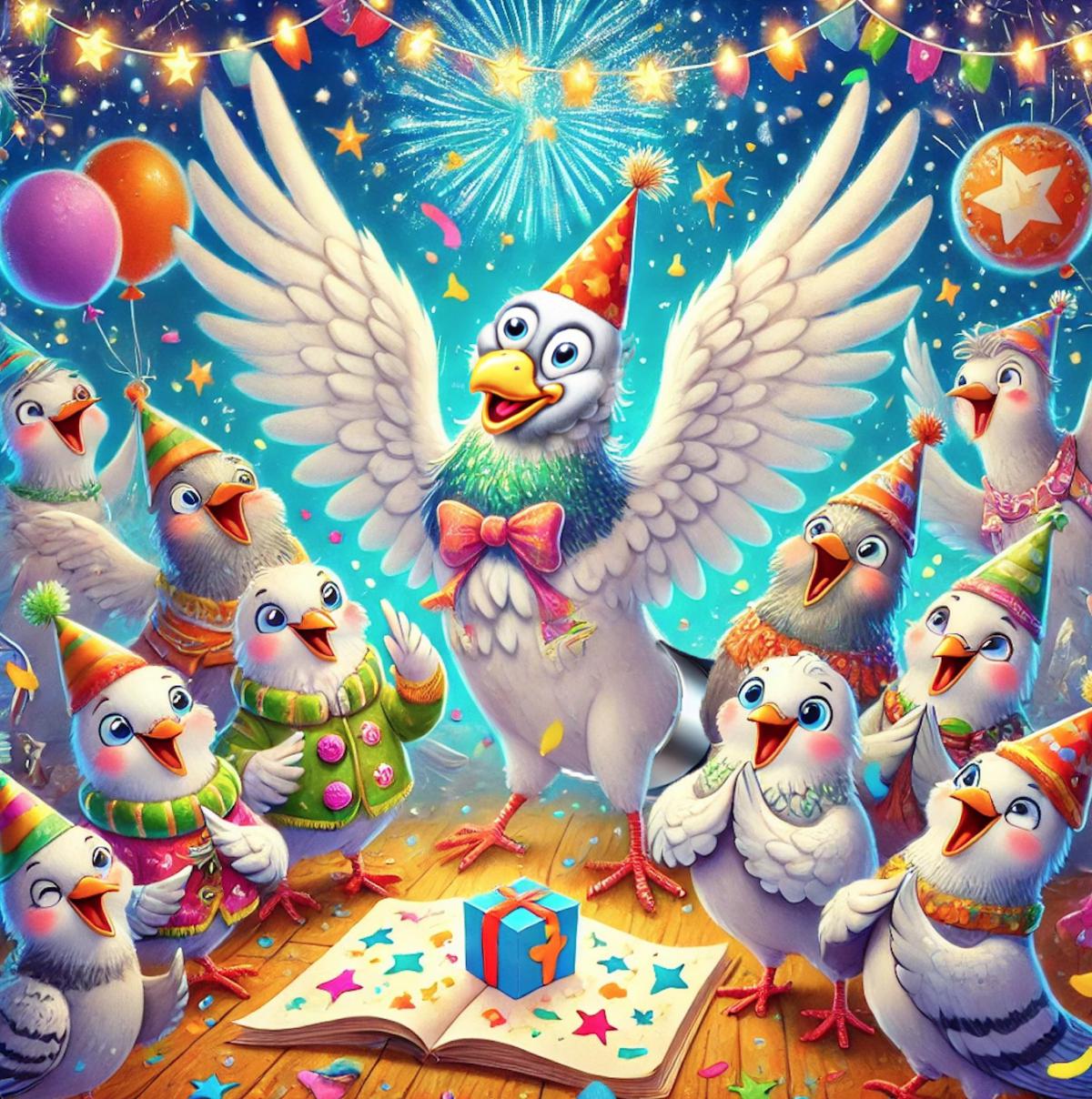 Le pigeon à hélice