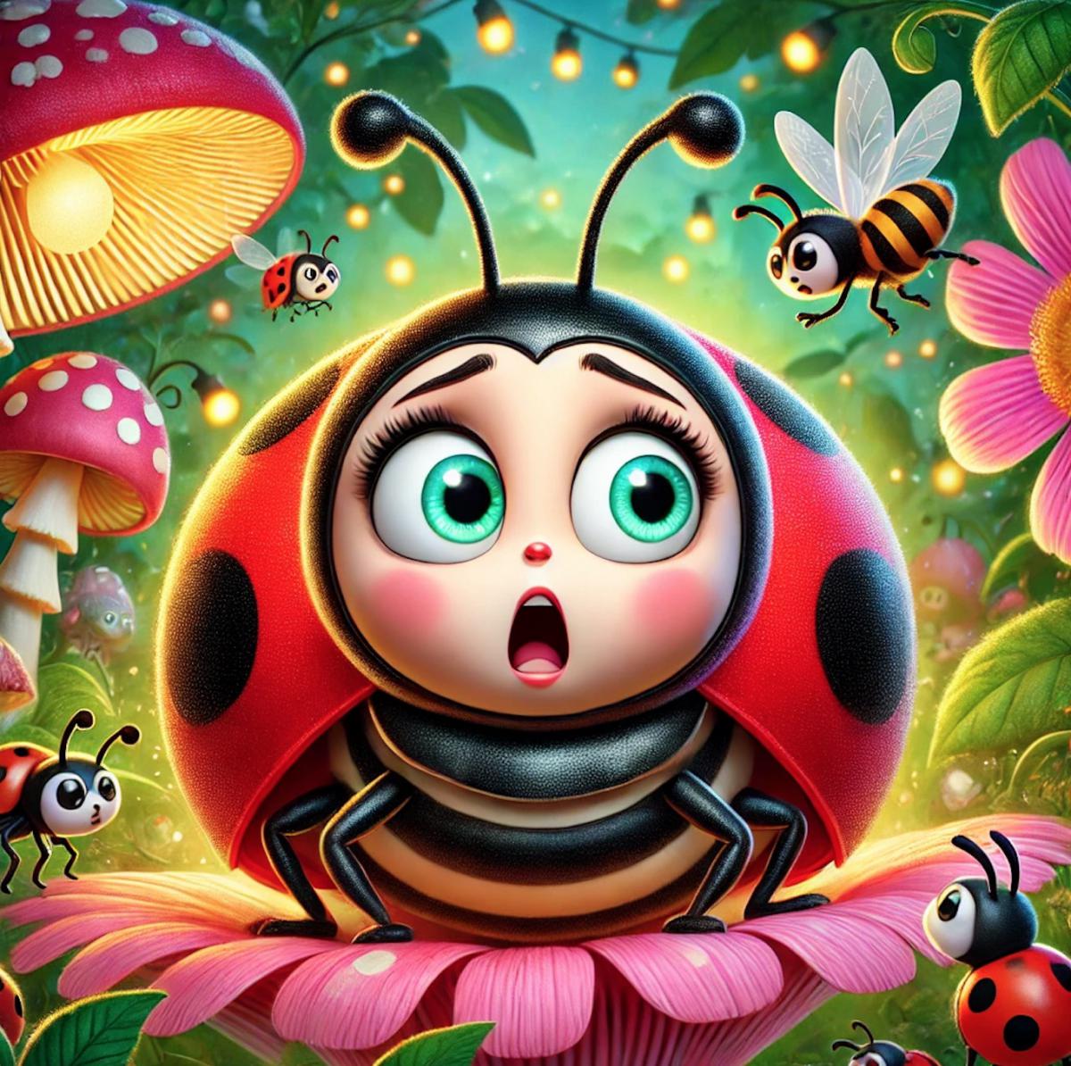 La coccinelle et les points perdus