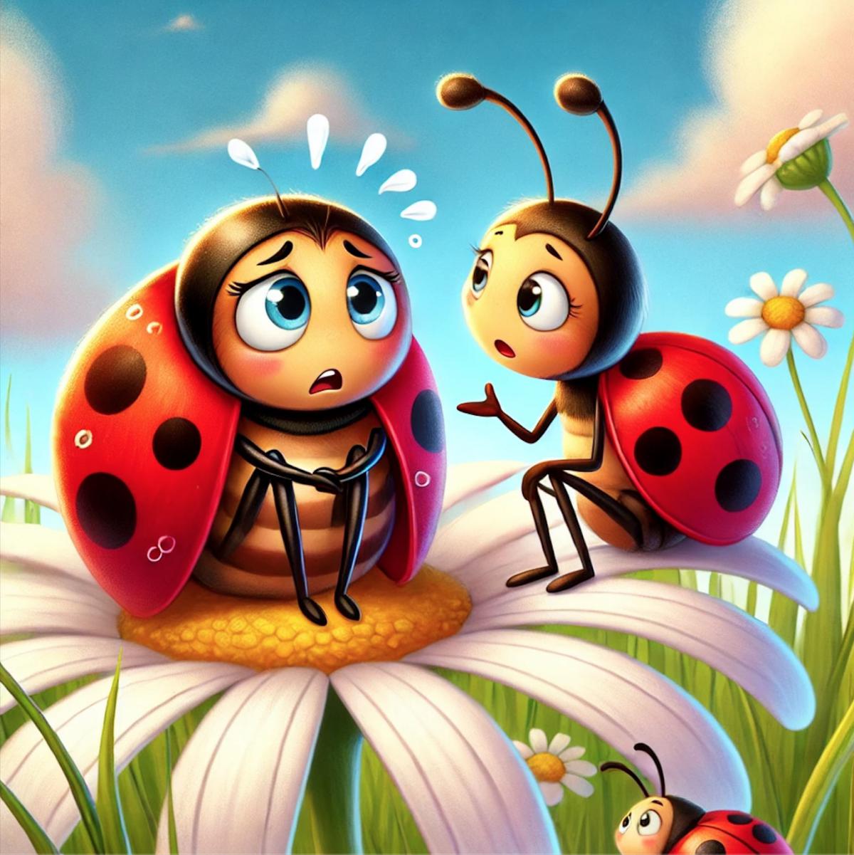 La coccinelle et les points perdus