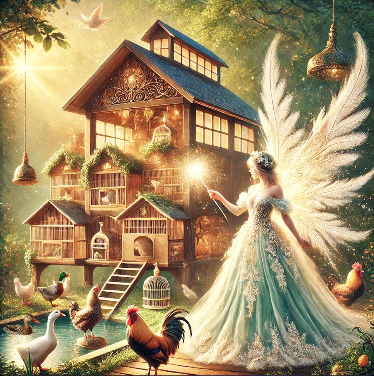 Le Viel homme et la Fée des plumes